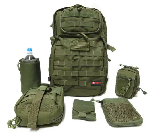 tactical pack with removable pouches